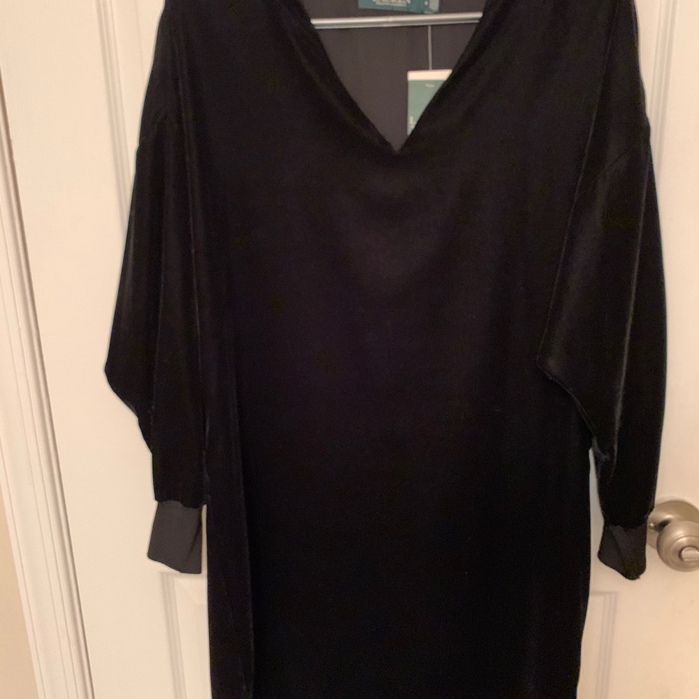 Ralph Lauren black velvet dress